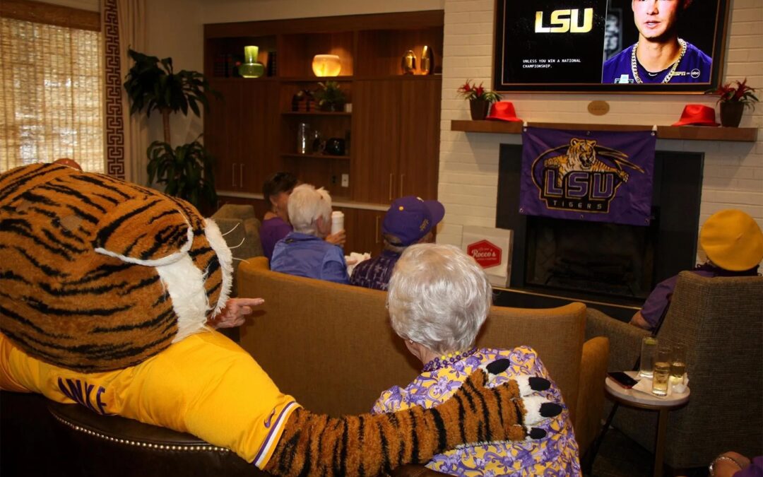 LSU Spirit Thrives at St. James Place, a Leading Baton Rouge Retirement Community